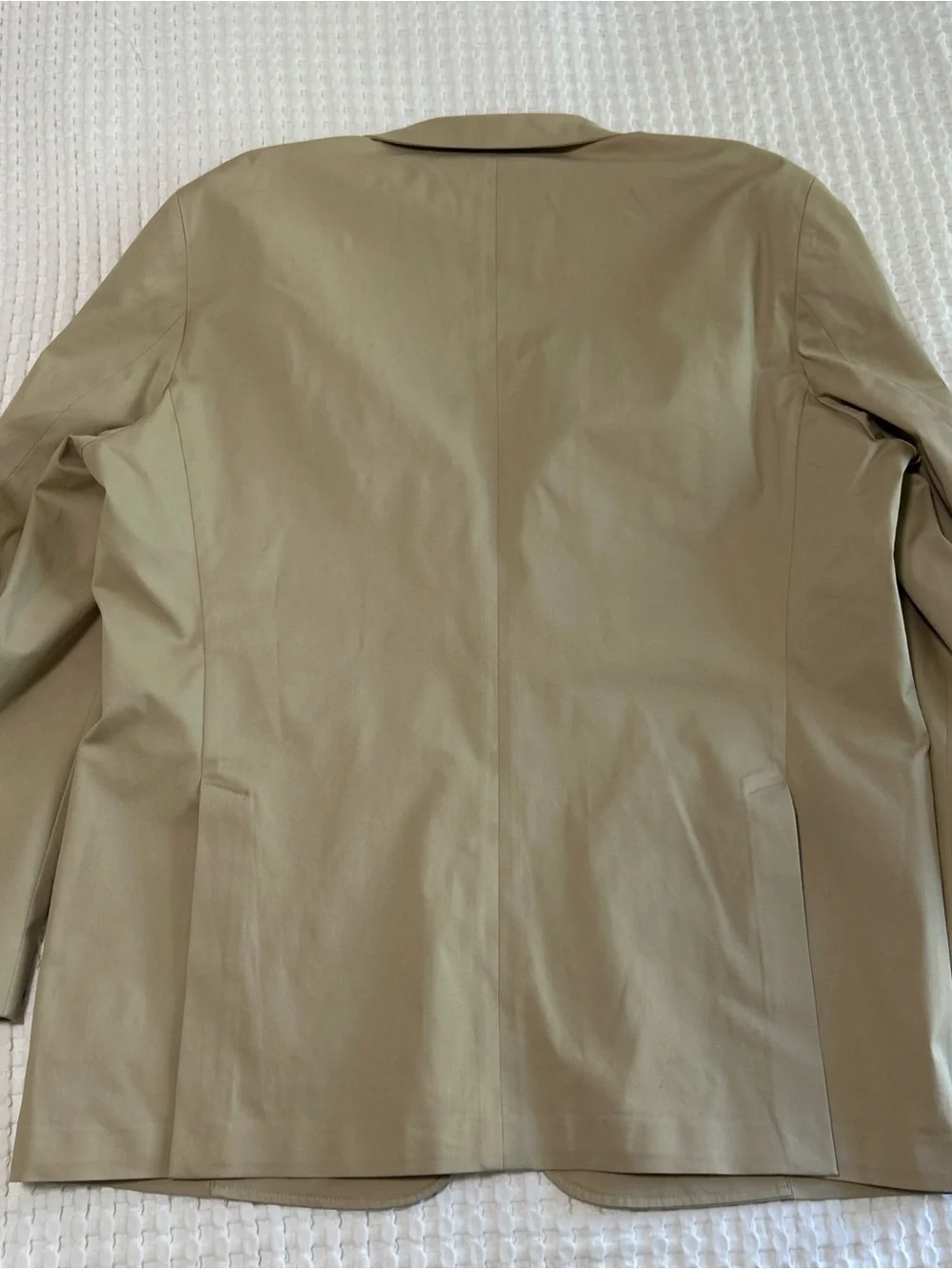 Brooks Brothers Men's Regent Fit Manteco Cotton Blazer Jacket Beige Khaki 48R